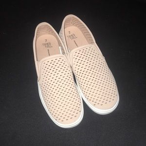 Time and tru tan slip on shoes